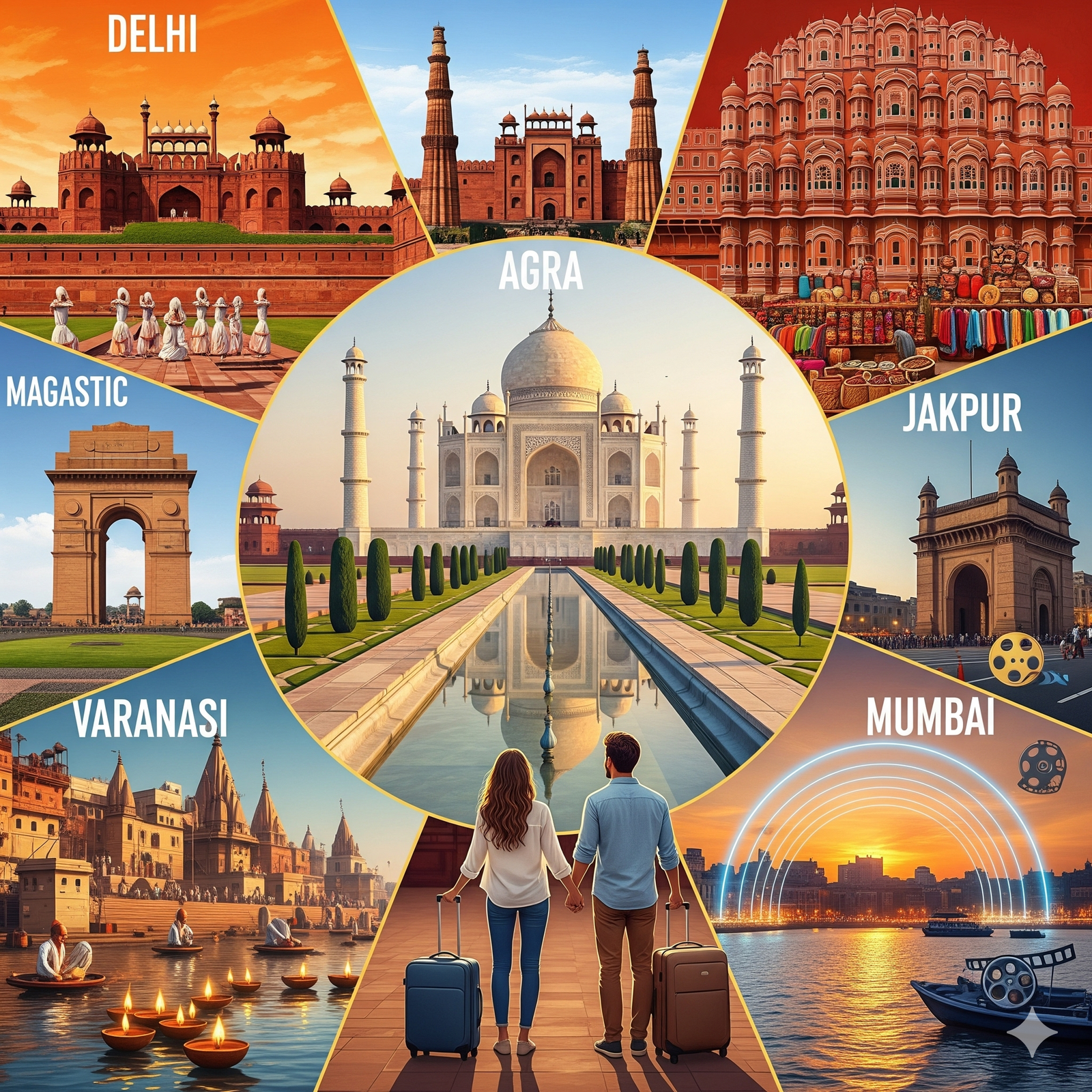 5 Night 6 Days Golden Triangle Holiday Tour Package